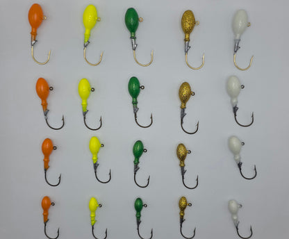 Gbuss Jig Collection – 20 Pack (Glow & Non-Glow)