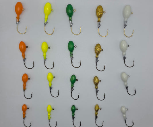 Gbuss Jig Collection – 20 Pack (Glow & Non-Glow)