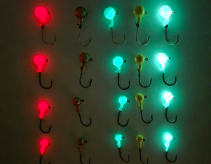 Gbuss Jig Collection – 20 Pack (Glow & Non-Glow)