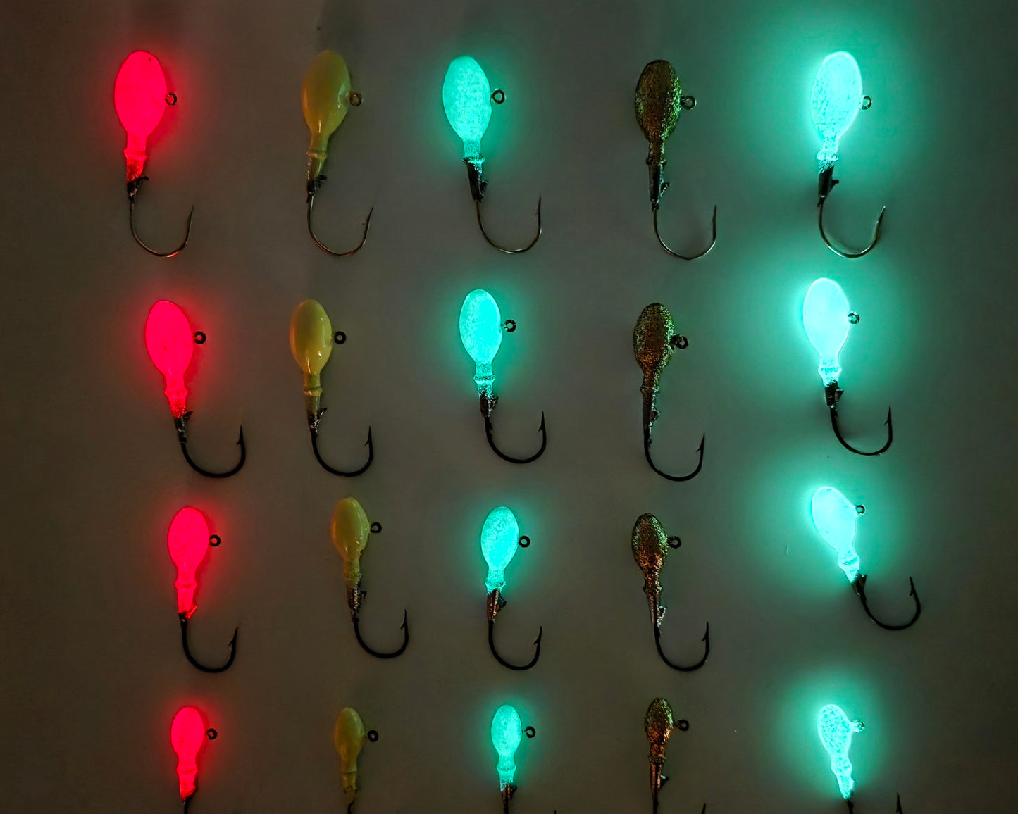 Gbuss Jig Collection – 20 Pack (Glow & Non-Glow)