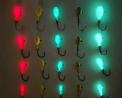 Gbuss Jig Collection – 20 Pack (Glow & Non-Glow)